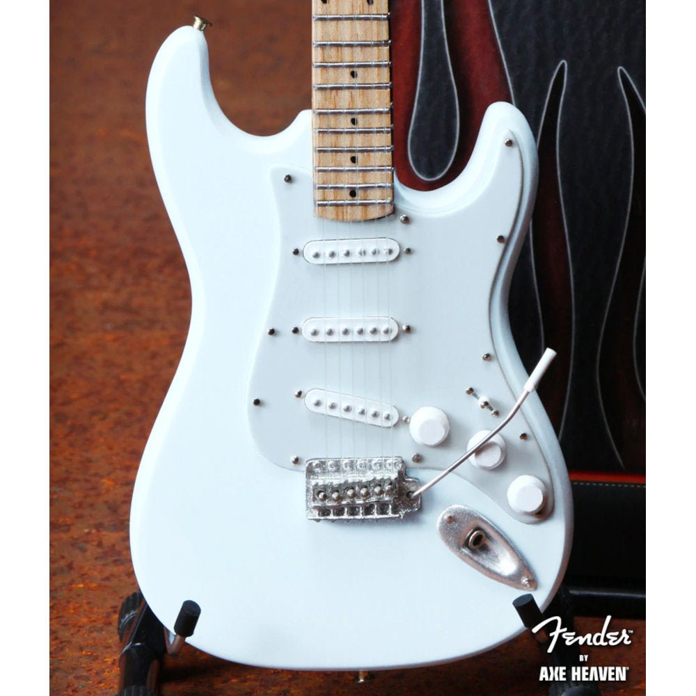 FENDER フェンダー (設立 80周年 ) - Olympic White Stratocaster / ミニチュア楽器 - PGS